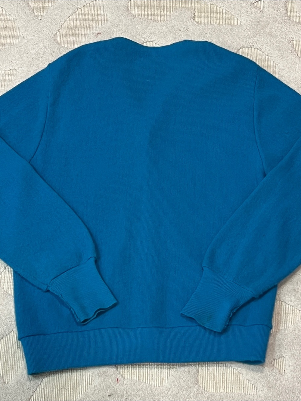 Vintage 70’s Lacoste IZOD Cardigan Men’s M Blue Orlon Acrylic Knit Sweater USA - Picture 4 of 7
